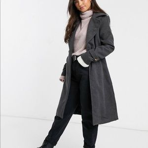 NWT Single Button Coat with Wide Lapels